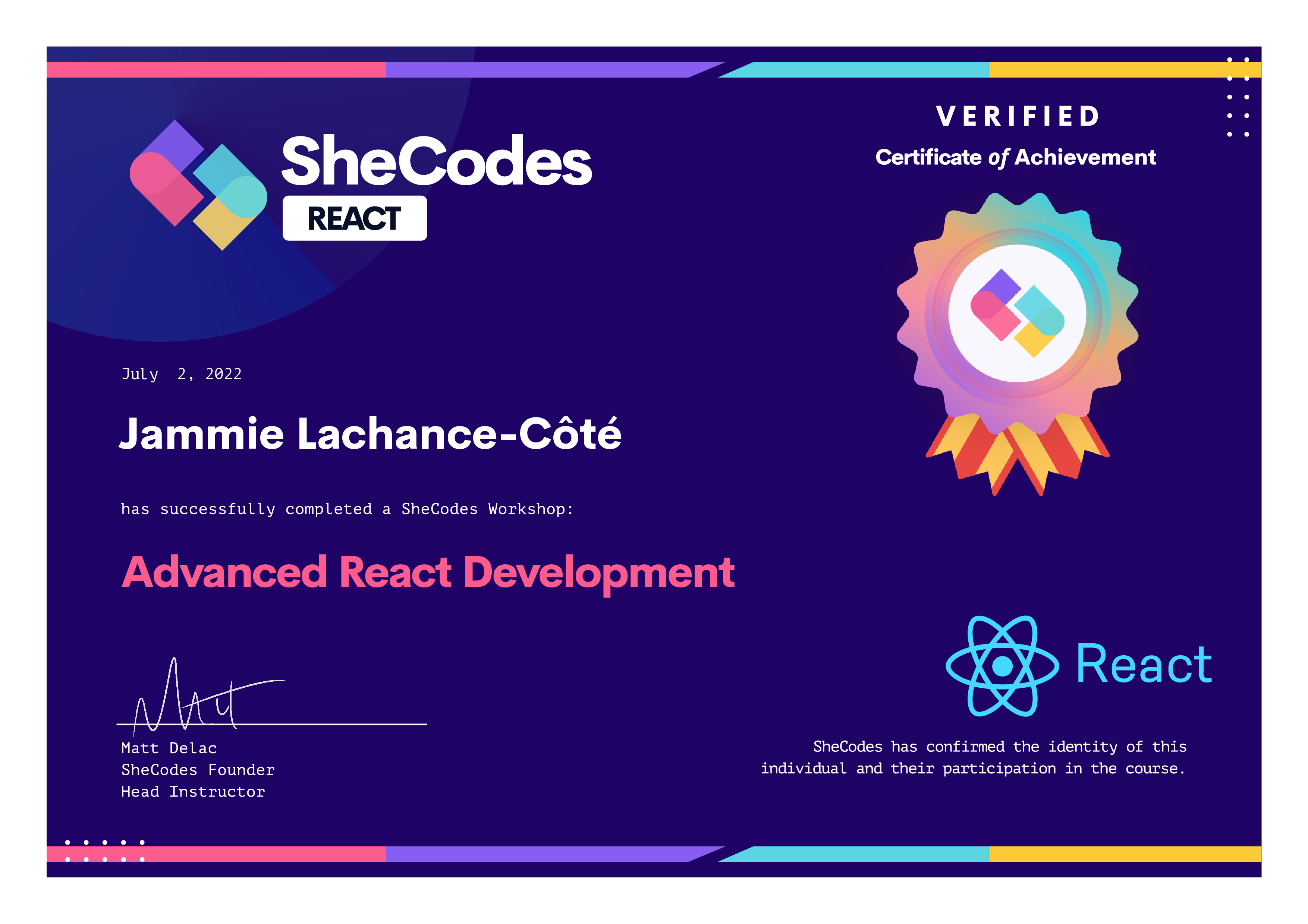 SheCodes React Add-on