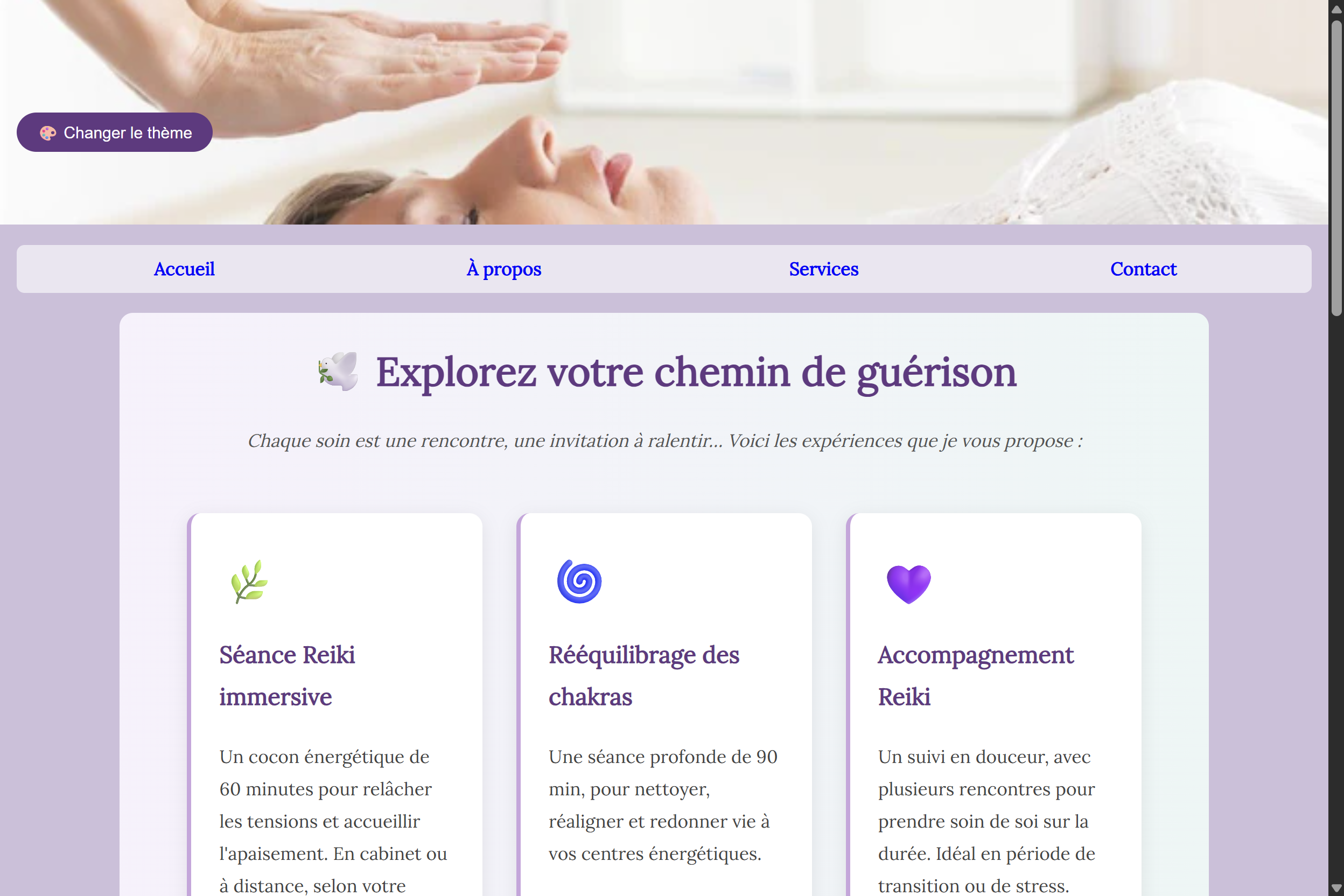 Reiki avec Edith Corriveau
